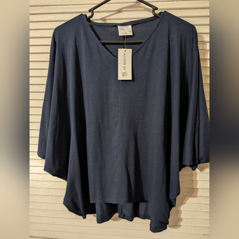 Allison Izu Midnight Blue Blouse